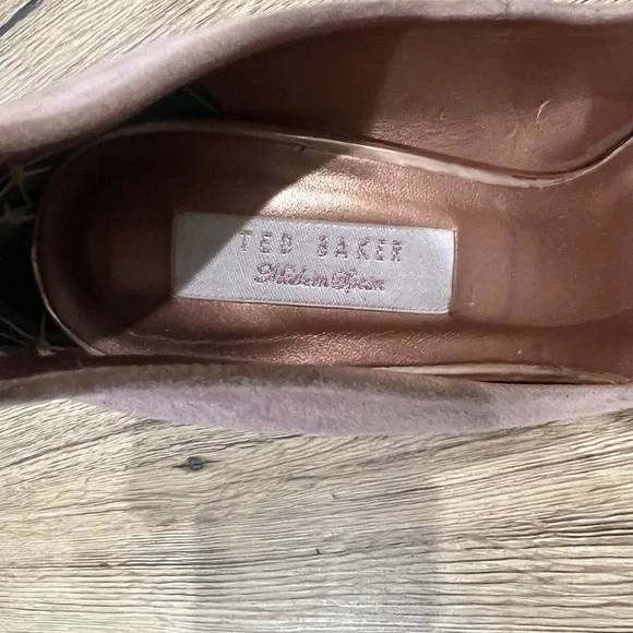Ted Baker Pink Savio Suede Pointed Pumps Heels - Picture 5 of 7